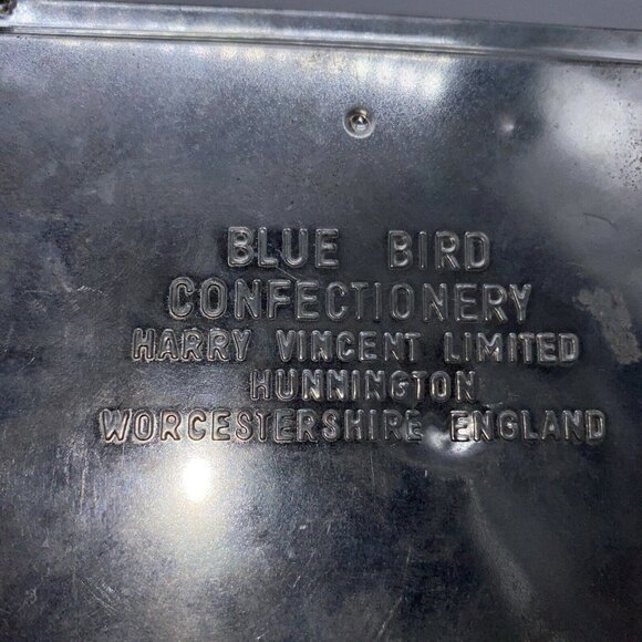 Blue Bird Confectionery Harry Vincent Limited Candy Tin Orange Gold England - Picture 3 of 14